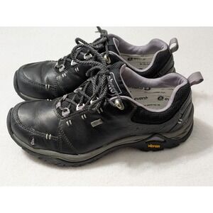 AHNU Montara II Sz 7.5 eVent Waterproof Hiking Shoes Black Vibram Leather